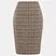 Knee length High Waisted Plaid Skirt